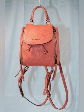 Michael Kors Coral Leather Mini Backpack